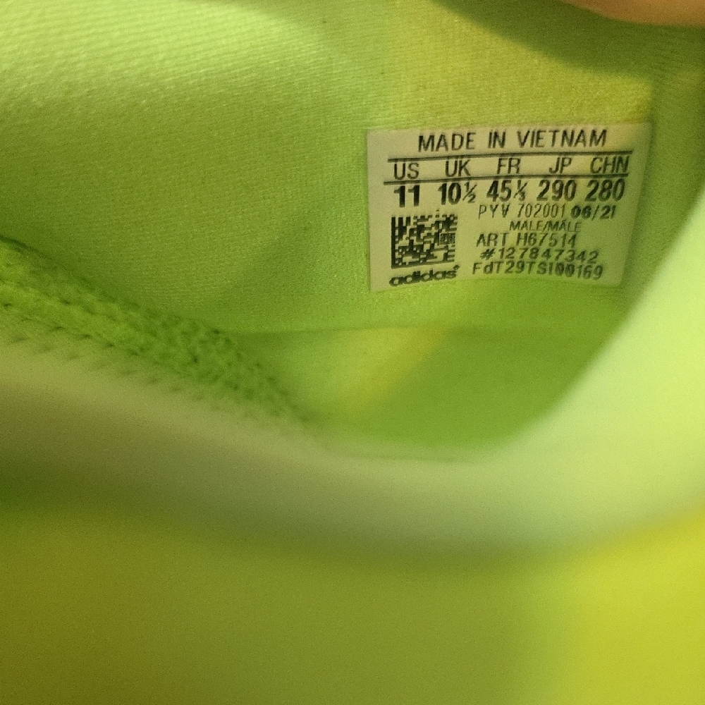 Adidas Lightstrike Neon Green and Blue Athletic Shoes. Size 11 - Picture 13 of 13
